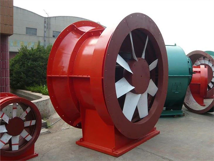 Ducted flue gas exhaust fan Fire fan